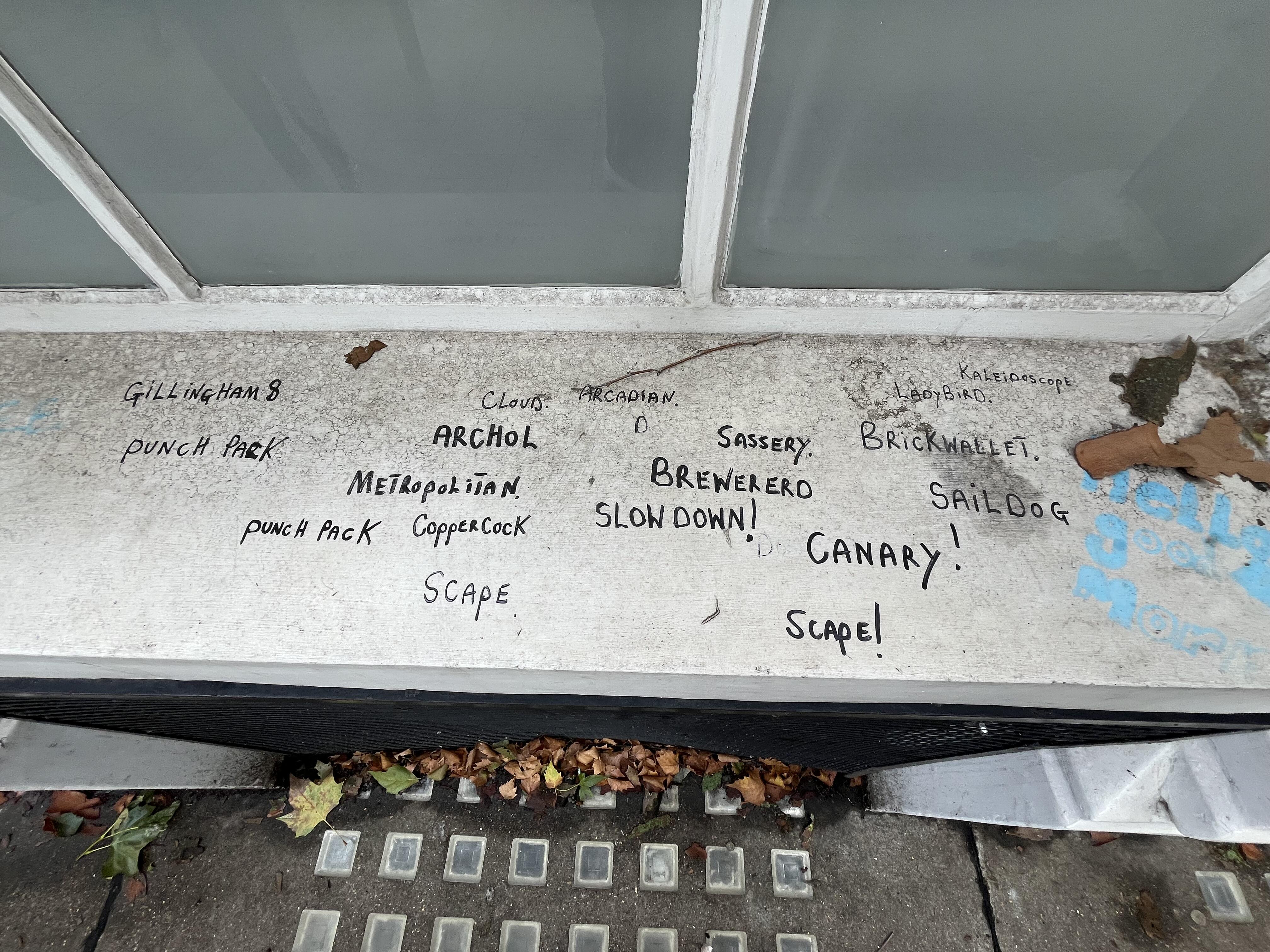 The spackled sill of dreams